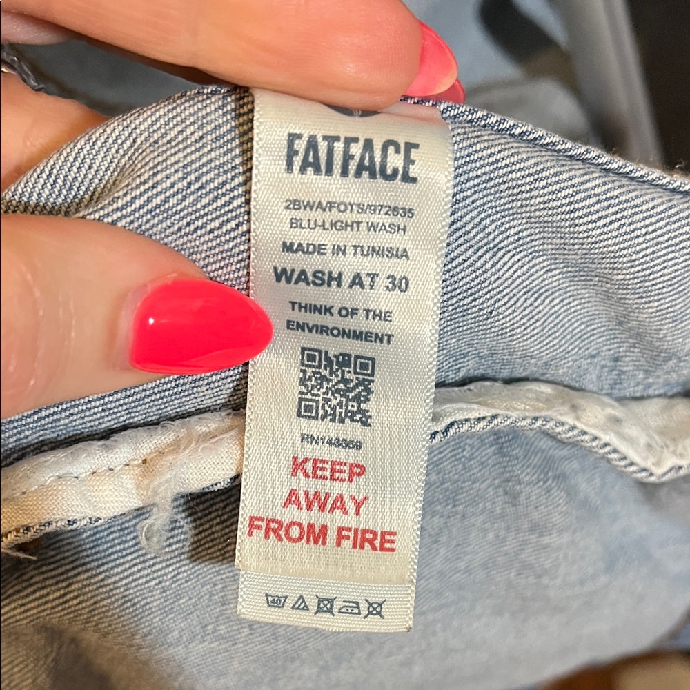Fat Face light blue denim jacket - Tasha Denim Jacket - Size 6 - Picture 9 of 11